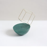 Cube Bowl with Sterling Silver Wire - Medium - Ane Christensen Cube Bowl Silver Bject The Garnered