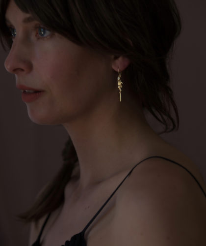 The Garnered - Sia Taylor Me3 Y Yellow Gold Earrings 3