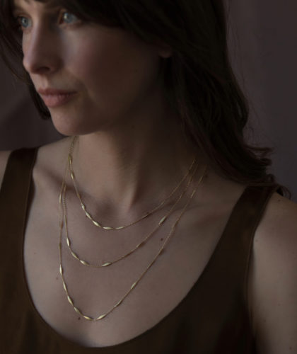 The Garnered - Sia Taylor Mn4 Y Yellow Gold Necklace 4