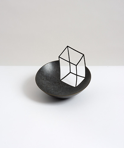 The Garnered - Ane Christensen Handcrafted Negative Cuboid Bowl Decorative Object The Garnered Tn